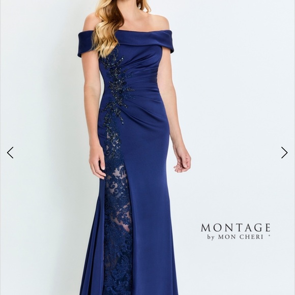 Mon Cheri Royal Blue Maxi Dress